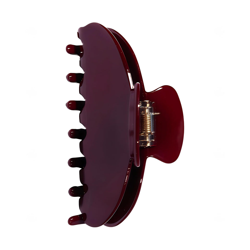 OideGuiing front view wine red clip showing shape and elegant color for stylish hold