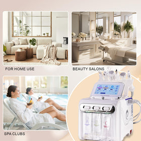 OIJIIE device in use during facial treatment demonstrating professional results