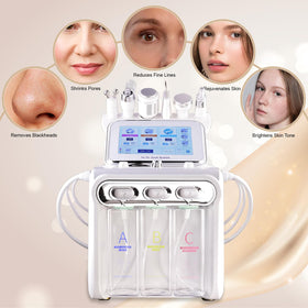 OIJIIE handpieces laid out displaying multiple functions for versatile treatments