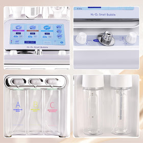 OIJIIE size scale with hand showing compact footprint for home or salon
