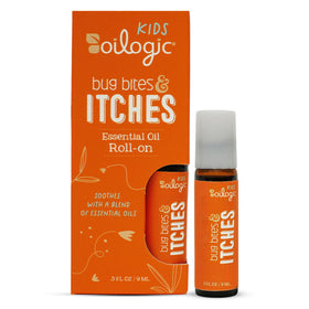 Oilogic front packaging roll-on showing label and 9ml size for quick relief