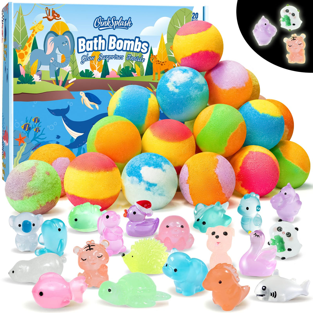 OinkSplash front packaging showing 20-pack and gift-ready presentation