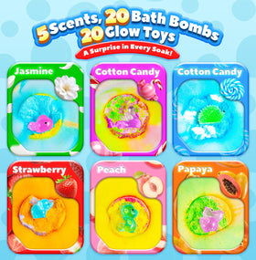 OinkSplash glow-in-the-dark toy revealed from a dissolved bath bomb