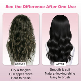 Oivolii label close-up highlighting oils and proteins for hair health