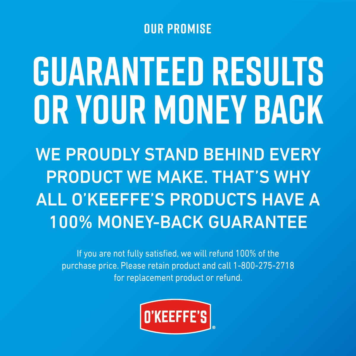 O'Keeffe's pack of four jars displayed for value and convenient supply