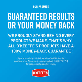 O'Keeffe's pack of four jars displayed for value and convenient supply