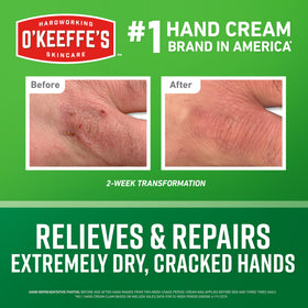 O'Keeffe's pump action dispensing one pump for easy, mess-free use
