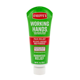 O'Keeffe's applied to hands demonstrating immediate cooling and relief