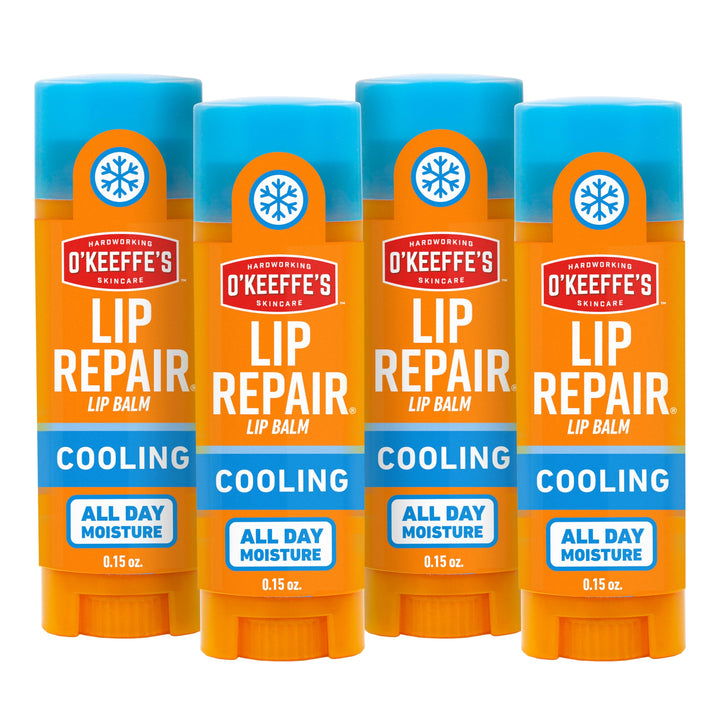 O'Keeffe's cooling relief front packaging showing product benefits and peppermint scent
