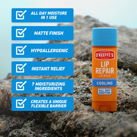 Four-pack of O'Keeffe's cooling relief sticks grouped to show value bundle