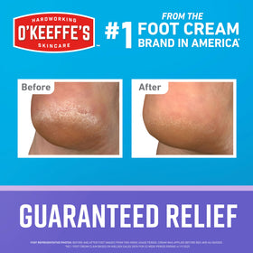 O'Keeffe's cream texture close-up displaying rich, non-greasy consistency for deep hydration