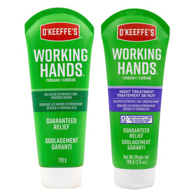 O'Keeffe's bundle front packaging showing both 7 oz tubes and clear labeling benefits