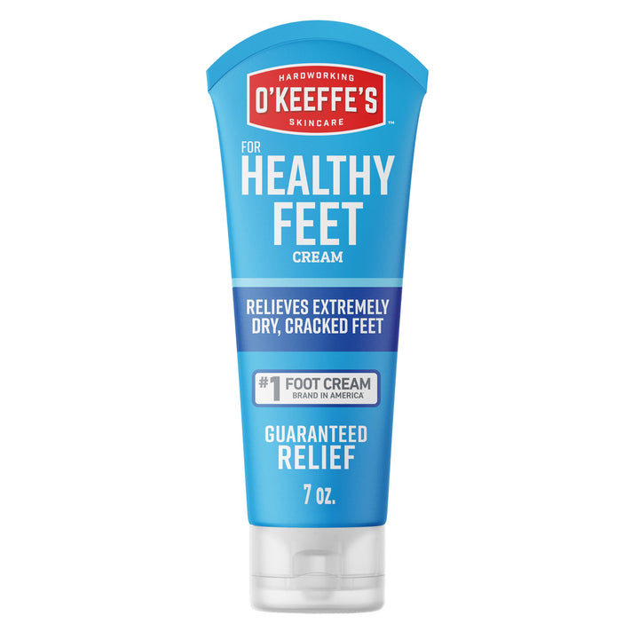 O'Keeffe's front tube showing brand and product for instant relief