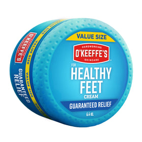 O'Keeffe's jar front view showing clear branding and relief focus