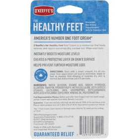 O'Keeffe's jar on bedside table with socks showing nighttime routine benefit: locks in hydration