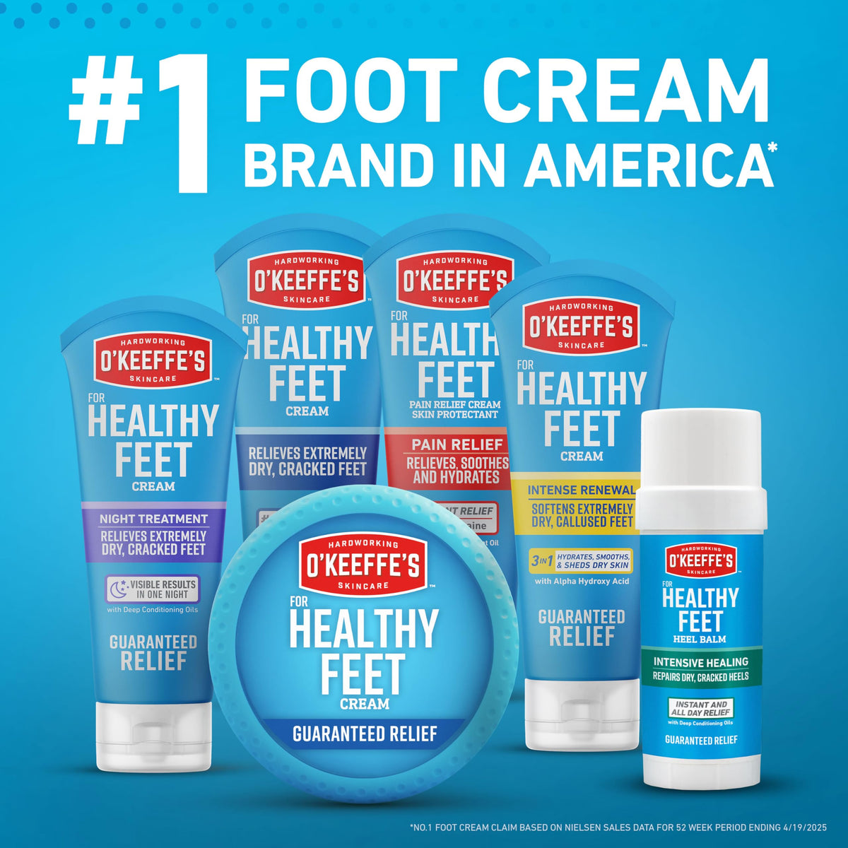 O'Keeffe's in-bathroom routine image showing bedtime application benefit