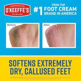 O'Keeffe's ingredient label view showing urea, AHA, and shea butter