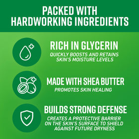O'Keeffe's label close-up highlighting ingredient focus and fragrance-free benefit