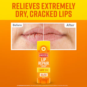 O'Keeffe's close-up of balm tip highlighting smooth quick-absorbing texture