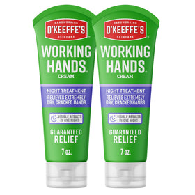 O'Keeffe's front tube showing product name and benefits for overnight repair