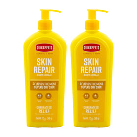 O'Keeffe's front packaging showing bottle and branding, highlights clear product identity