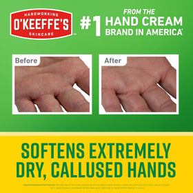 O'Keeffe's back label with ingredient list visible for shoppers
