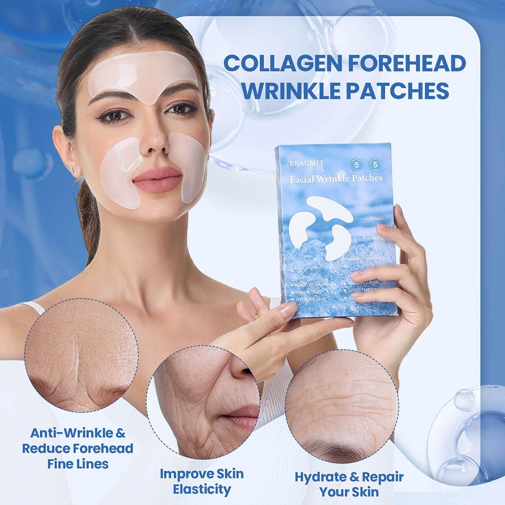 Model wearing Okela smile line patches during a relaxation moment for discreet care