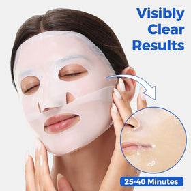 Okela mask beside nightstand illustrating easy nighttime skincare ritual
