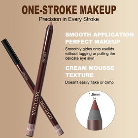 Okerker pencil inside a travel makeup bag demonstrating portability and readiness