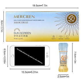 Okerker close-up of sunscreen texture absorbing fast for a lightweight finish