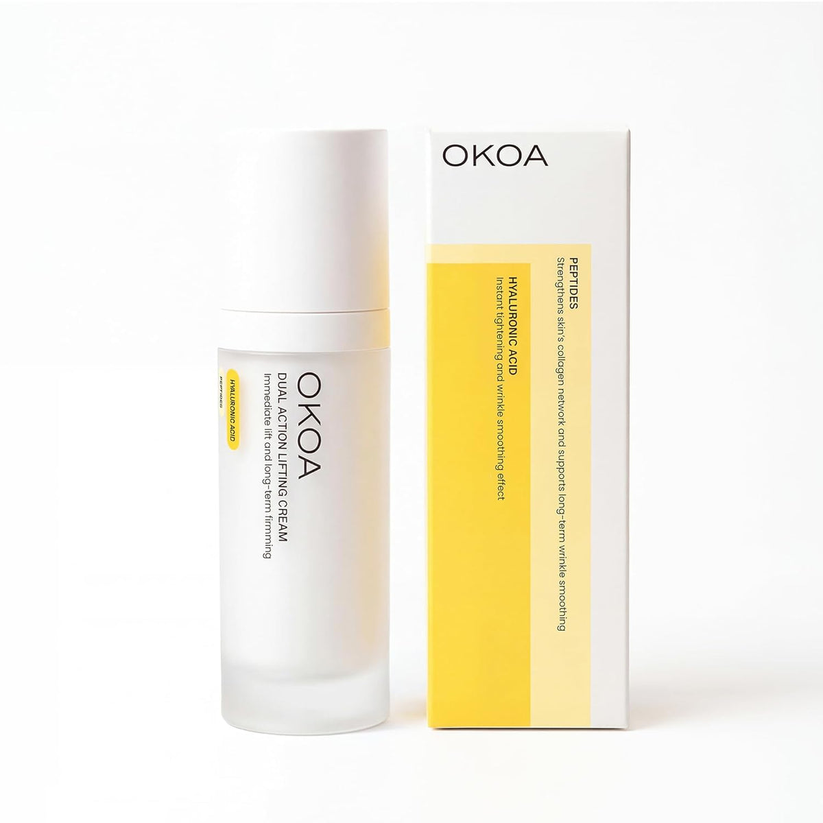 OKOA cream applied on hand demonstrating fast absorption and non-greasy feel