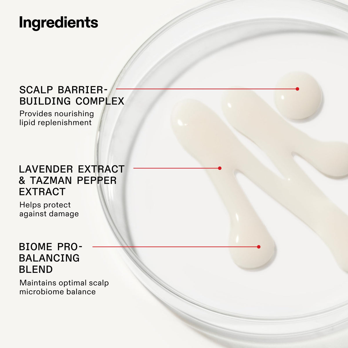 Olaplex Nº.0.5 scalp treatment droplet in hand for soothing hydration