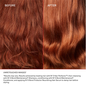 Olaplex bottle staged in bathroom lifestyle offering everyday routine appeal