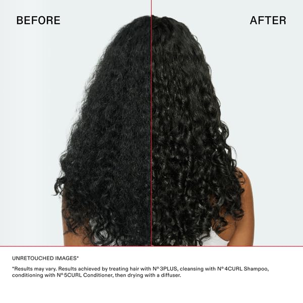 Olaplex N°.3PLUS styled hair after blow-dry for improved smoothness