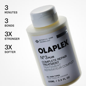 Olaplex N°4 shampoo lathering in hand for gentle cleansing benefit