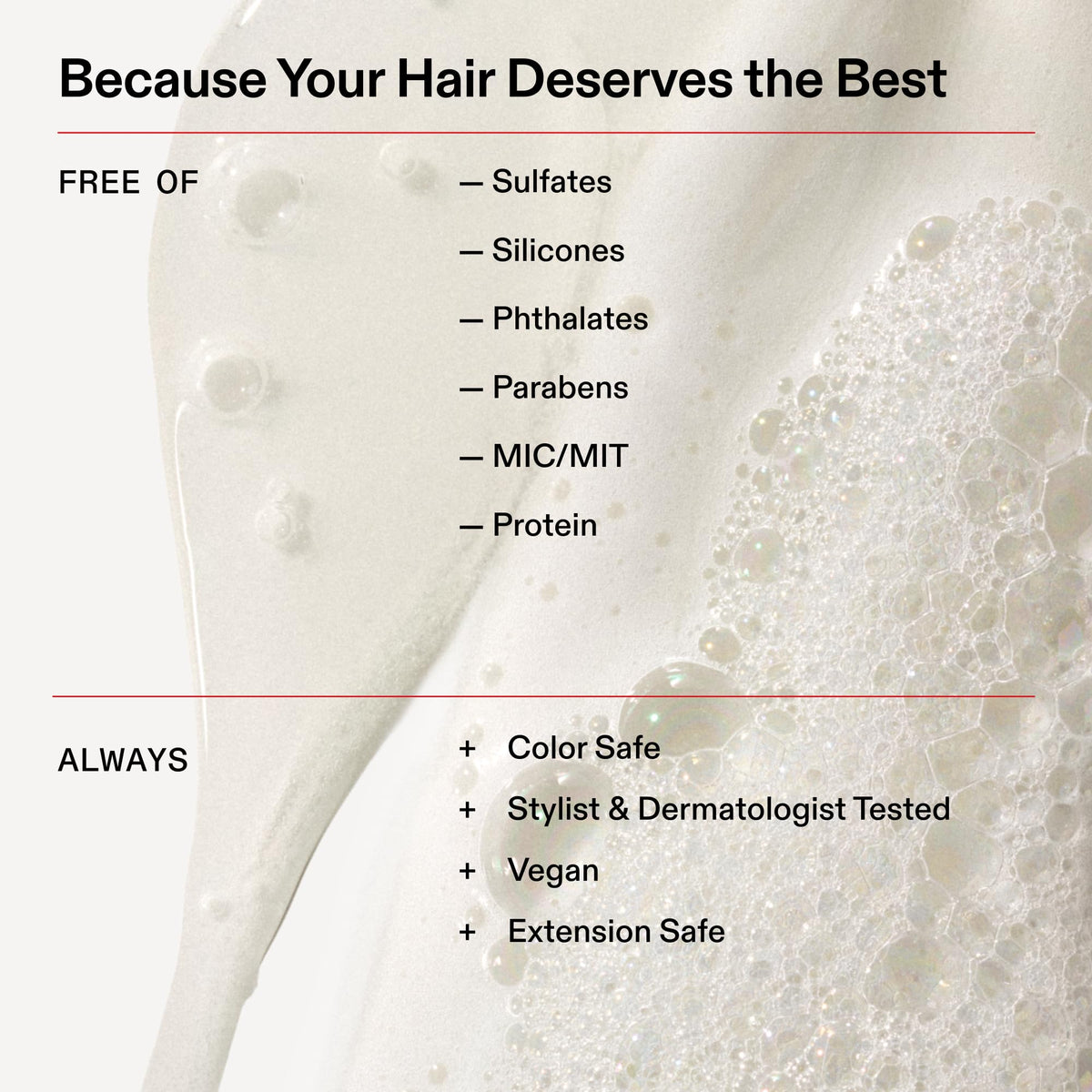 Shower scene with Olaplex Nº.4C highlighting refreshed, color-safe hair