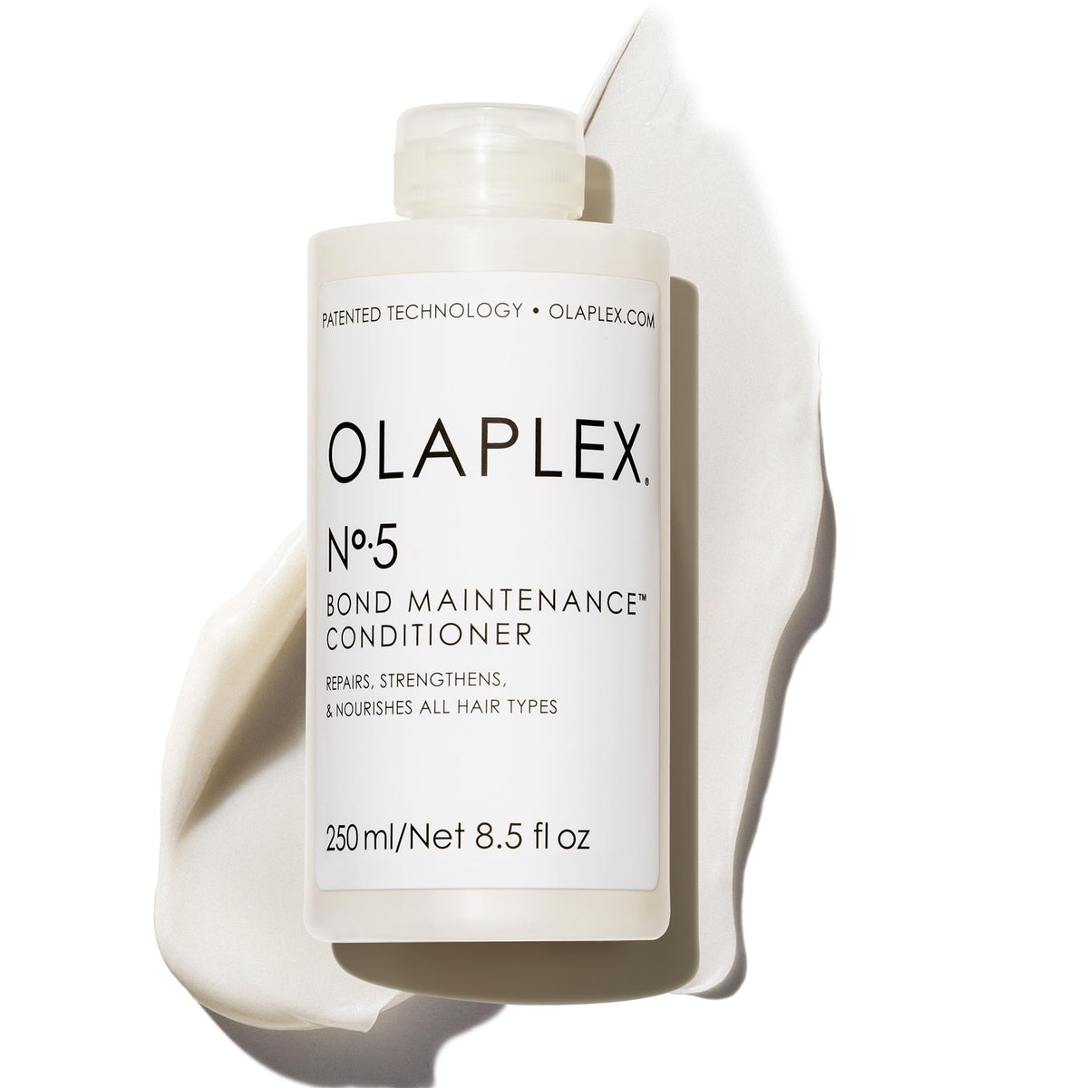 Olaplex Nº.5 front packaging showing product and brand benefits