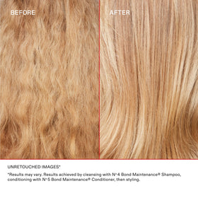 Olaplex Nº.5 applied during detangling to reduce breakage and friction