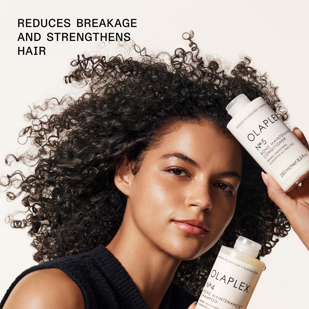 Olaplex Nº.5 pump dispensing conditioner texture for easy application
