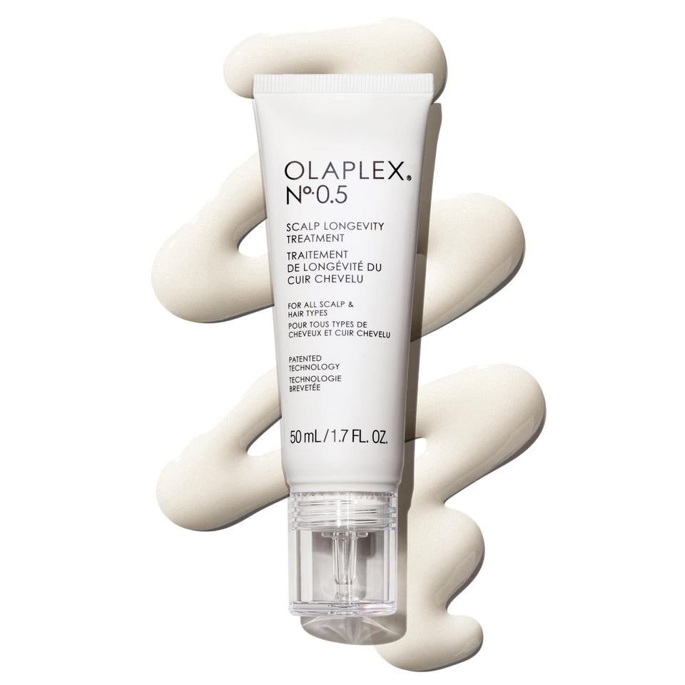 Olaplex Nº. 0.5 front packaging showing bottle and label benefits