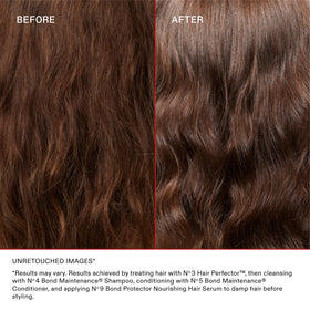 Olaplex No.3 label closeup highlighting key ingredients and bond building technology