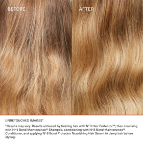 Olaplex No.3 staged in bathroom routine illustrating at‑home salon treatment convenience