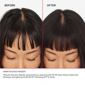 Olaplex Nº.4D 178 g can beside hand for size and portability benefit