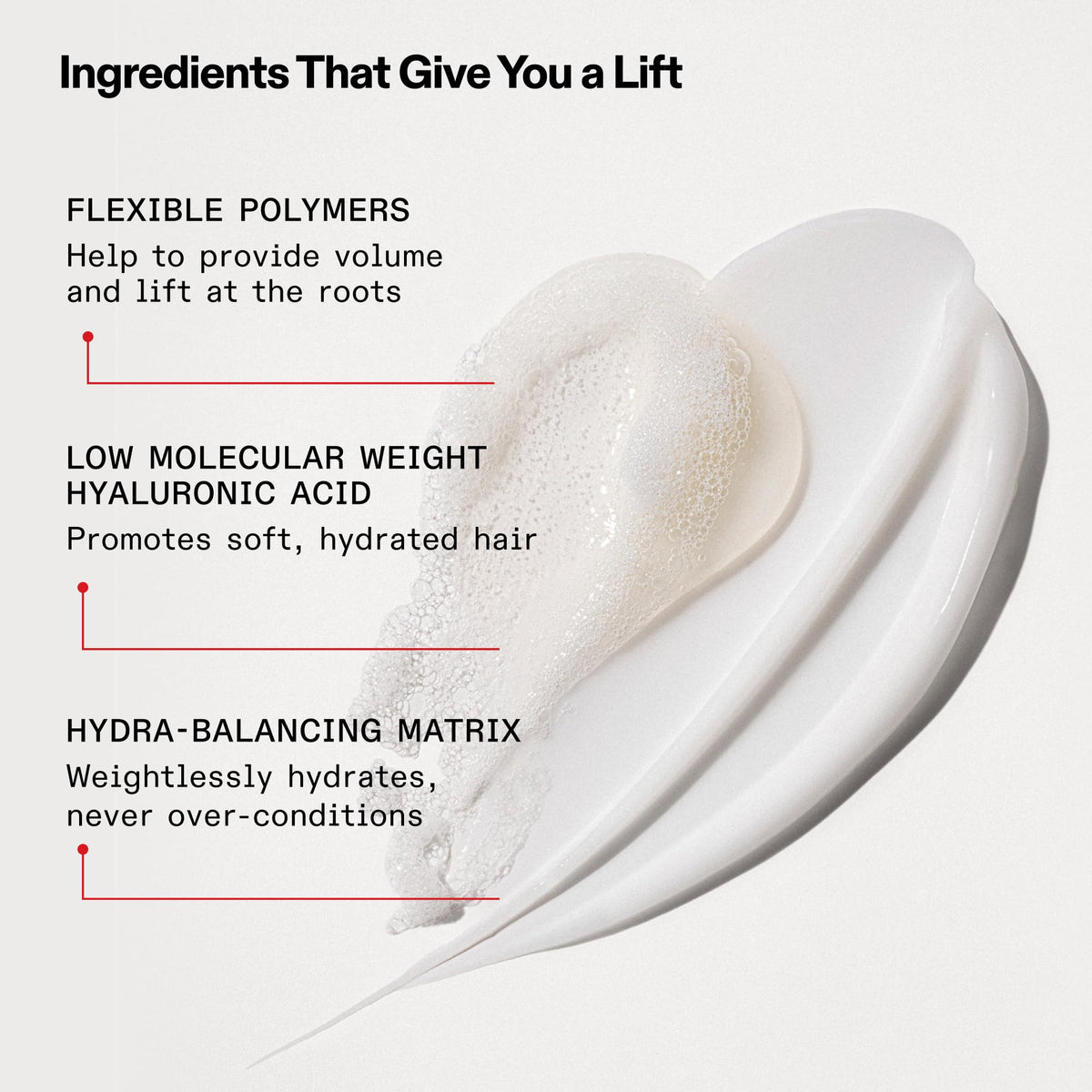 After wash hair showing Olaplex Nº.5FINE volume and lift for fuller-looking fine hair