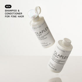 Olaplex Nº.5FINE creamy texture close-up demonstrating lightweight consistency for volume