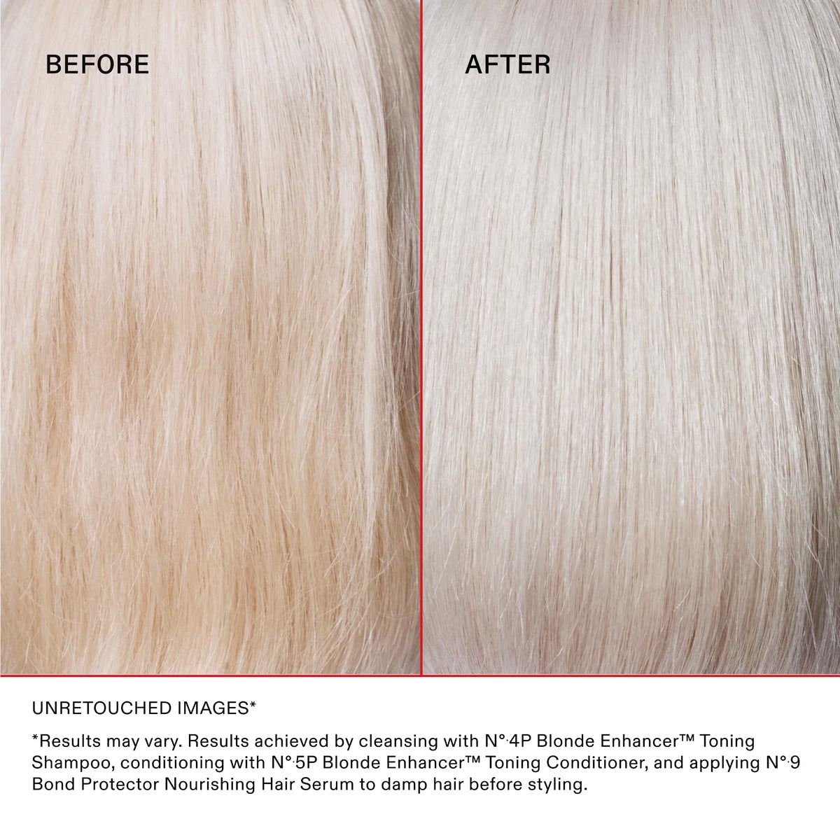Olaplex Nº.5P applied in the shower on damp hair for toning and hydration