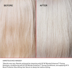 Olaplex Nº.5P applied in the shower on damp hair for toning and hydration