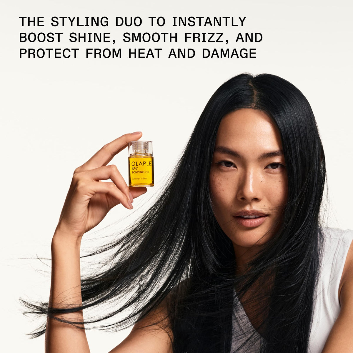 Olaplex No.6 Bond Smoother tube label focused view showing smoothing formula and frizz control