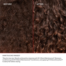 Olaplex Nº.6 label and ingredient panel highlighting bond-support tech benefit