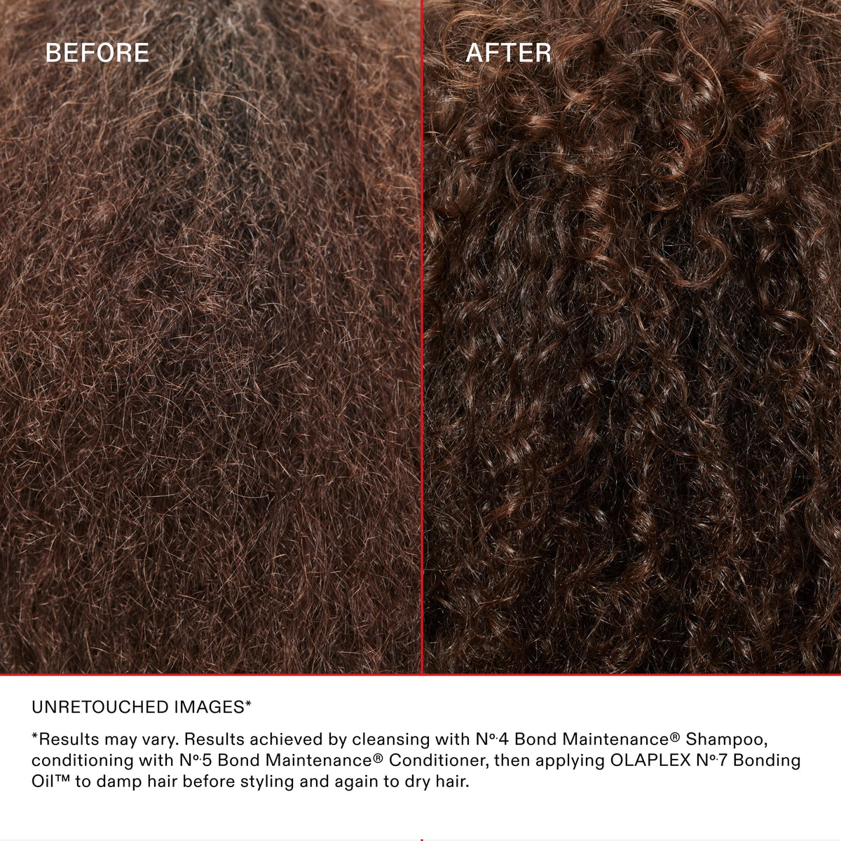 Olaplex No.6 leave-in applied to damp hair showing frizz control benefit